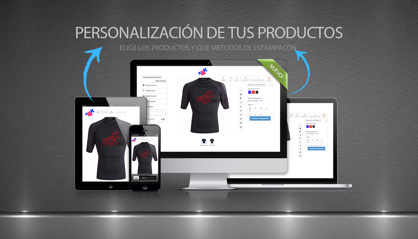 PERSONALIZA TUS PRODUCTOS